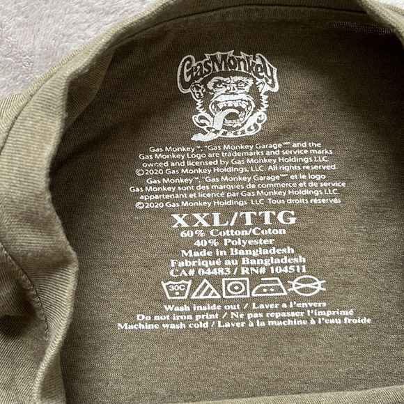 GAS MONKEY GARAGE- blood sweat and beers tshirt - Picture 2 of 6
